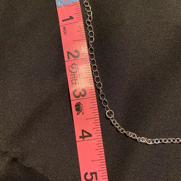 Rhodium plated Necklace and Earring set - Picture 3 of 4